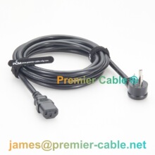 低剖面直角NEMA 5-15P转IEC C13电源线美标电脑服务器UPS机柜设备