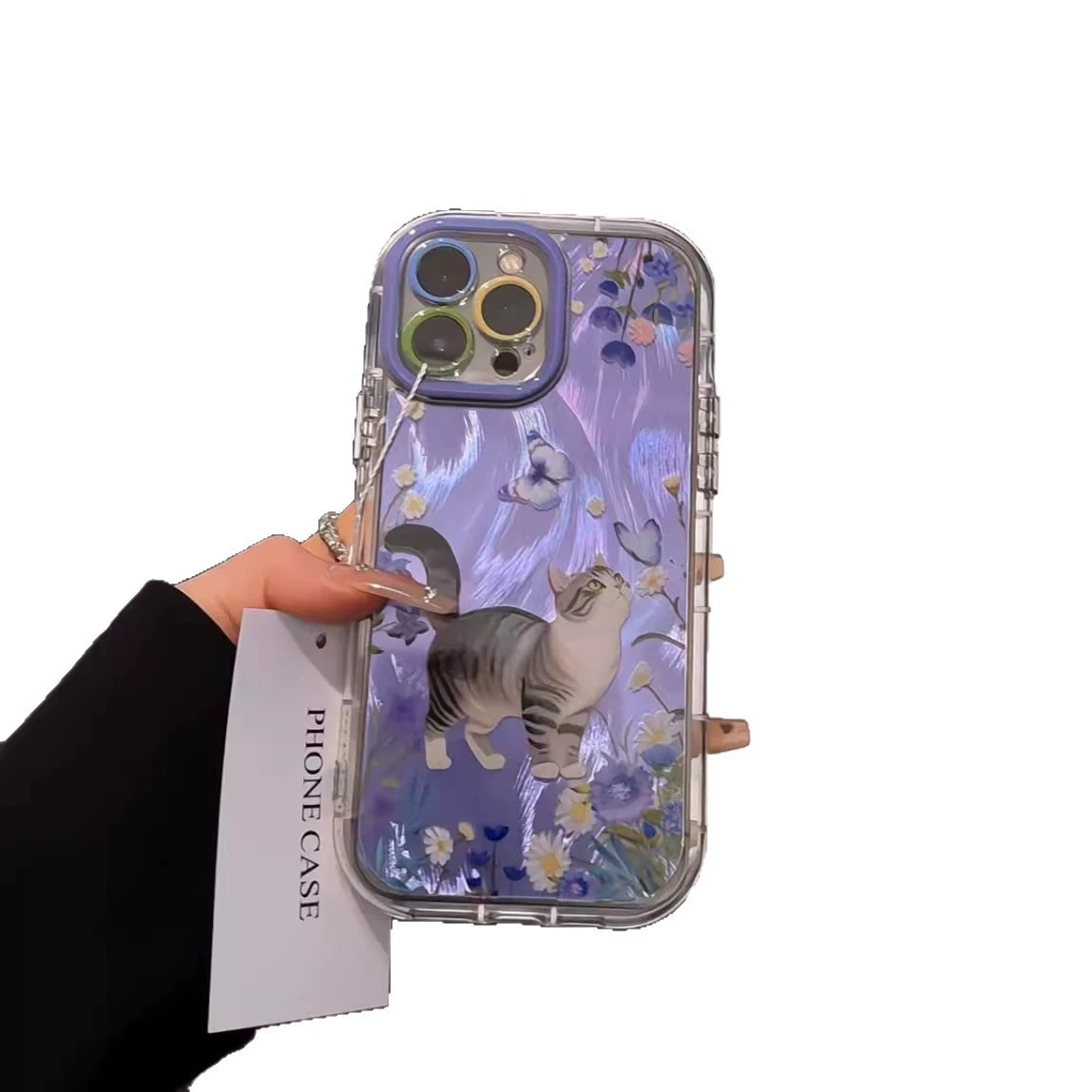 Apple, фиолетовый iPhone 16, кремовый чехол для телефона, iPhone 14 Pro Max