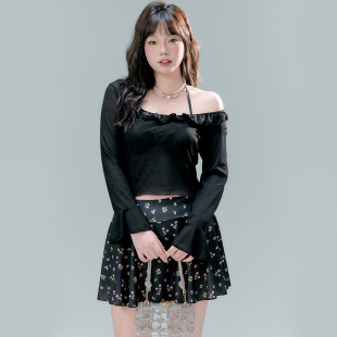 Korean Southeast Asian Cross-Border Swimsuit for Women Who Are Slightly Fat and Slimming Look, Steel Drag, Pure Lust Style, Sweet Hot Spring Swimsuit