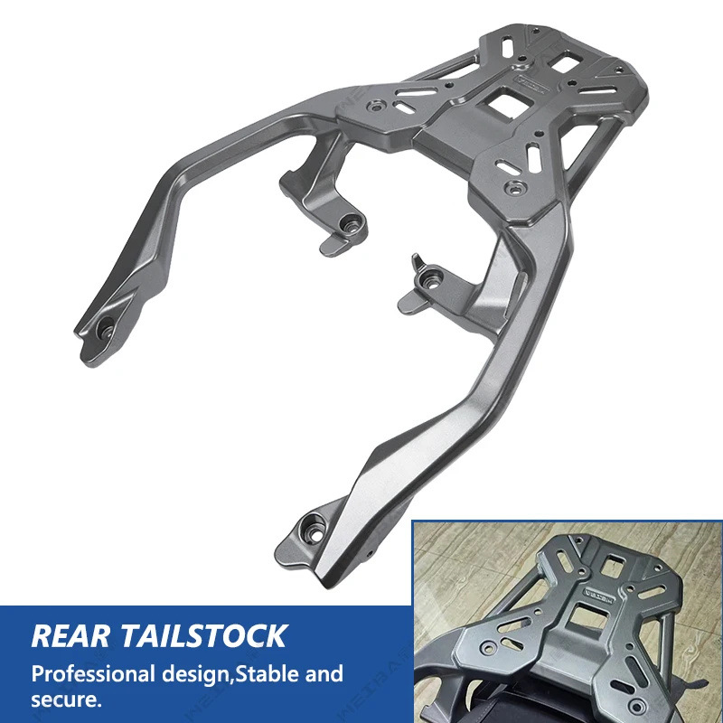 Suitable for 21-26 Honda Xadv750/Forza750 Modified Original Aluminum Alloy Thickened Rear Tail Rack Tail Box Rack