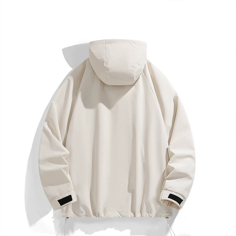 Autumn men's windproof waterproof universal jacket with hood, oversize