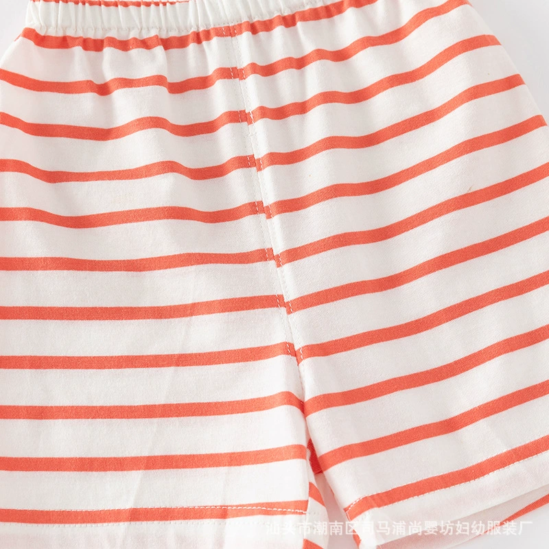 善婴坊 Cotton shorts, trousers, children's set, pijama, with short sleeve, 0-5 years, 1 years
