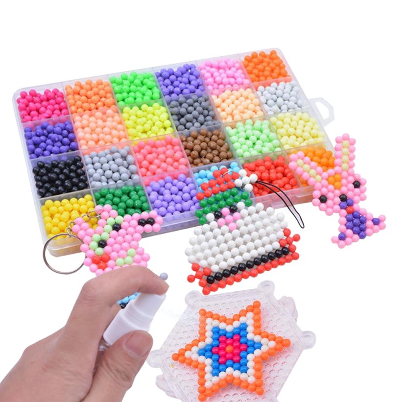 Magia de niebla de agua cuentas mágicas hechas a mano DIY Boy perlas solubles en agua creativo educación temprana rompecabezas juguetes educativos para niños traje