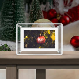 外贸跨境促销礼品5寸4G亚克力数码相框电子相册商务