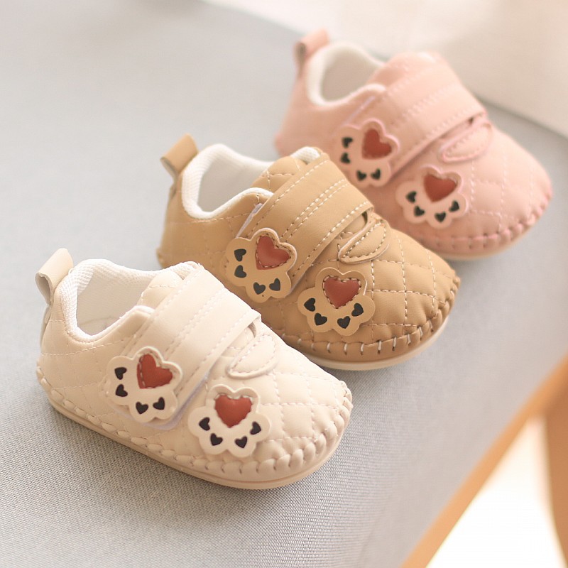 Spring and Autumn new boys and girls toddler shoes one-year-old children's shoes non-slip Korean cute newborn baby shoes