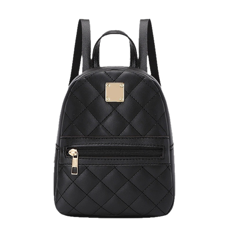 2024 bordado mochila damas bolsas de nicho diseño rombo mochila de hombro mochila al por mayor