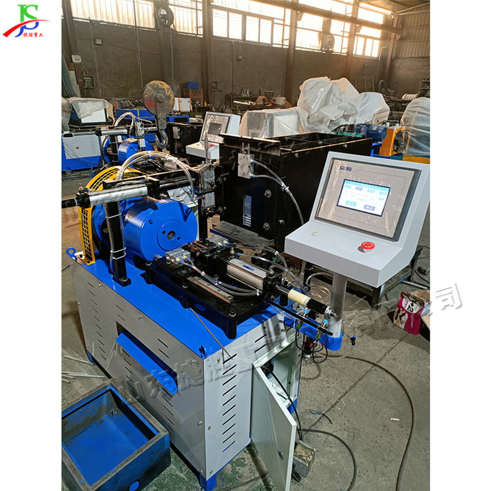 tubo de acero inoxidable máquina de retracción de tubo de metal máquina de alimentación automática de tubo cónico máquina de alimentación automática de tubo cónico equipo de producción de tubo especial de punta