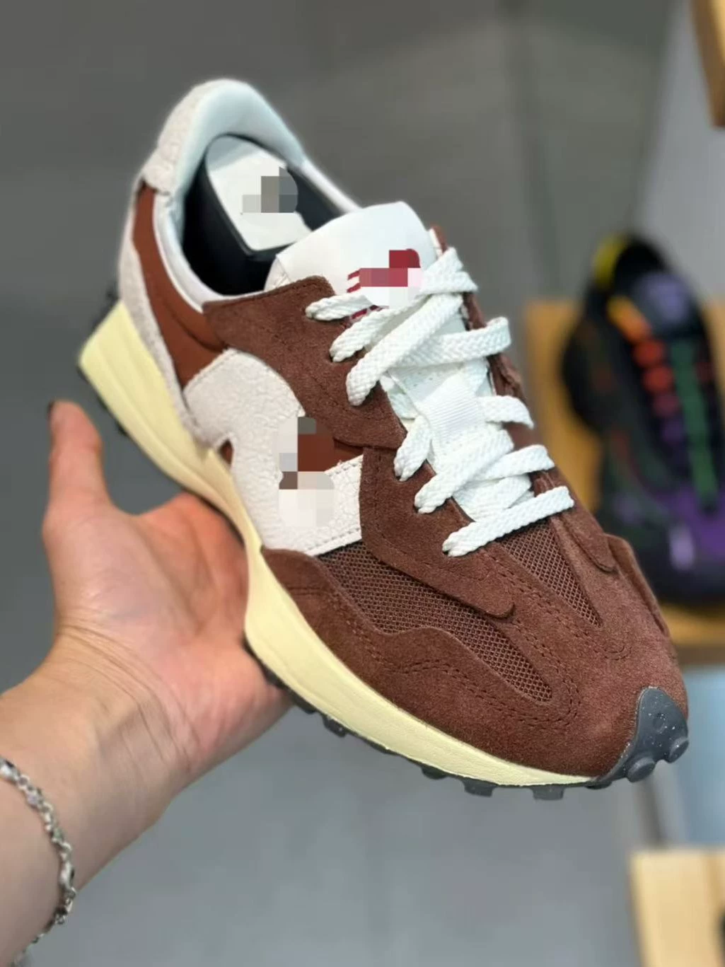 Путиан Pureland 2026 новый New Balance nb327 спортивная обувь для мужчин и женщин, маленькая талия, повседневные спортивные, Forrest Gump спортивная обувь