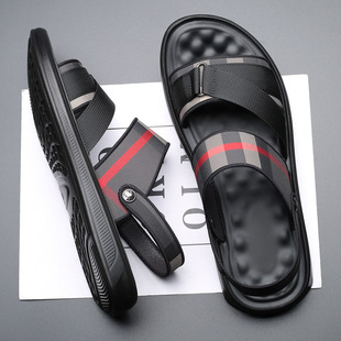 Factory direct men's sandals and slippers fashion trendy Oxford cloth 2021 summer new non-slip dual-purpose beach shoes men