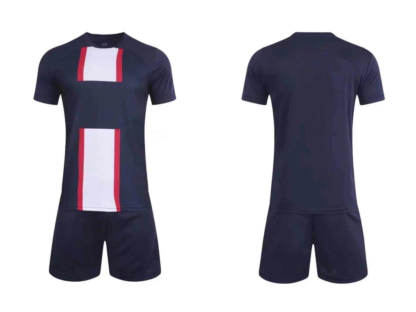 2223 Nová sezóna klubový fotbalový set Hladký talíř pro dospělé, dětský dres s krátkým rukávem soutěžní tým_voghion.com