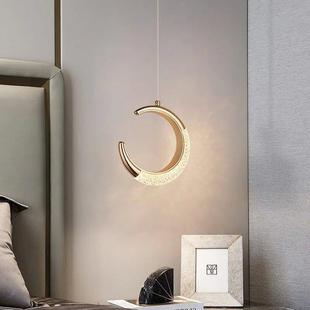 Zhongshan factory direct sales new luxury bedside hanging bedroom lamp long line modern simple hanging wire lamp Internet red moon