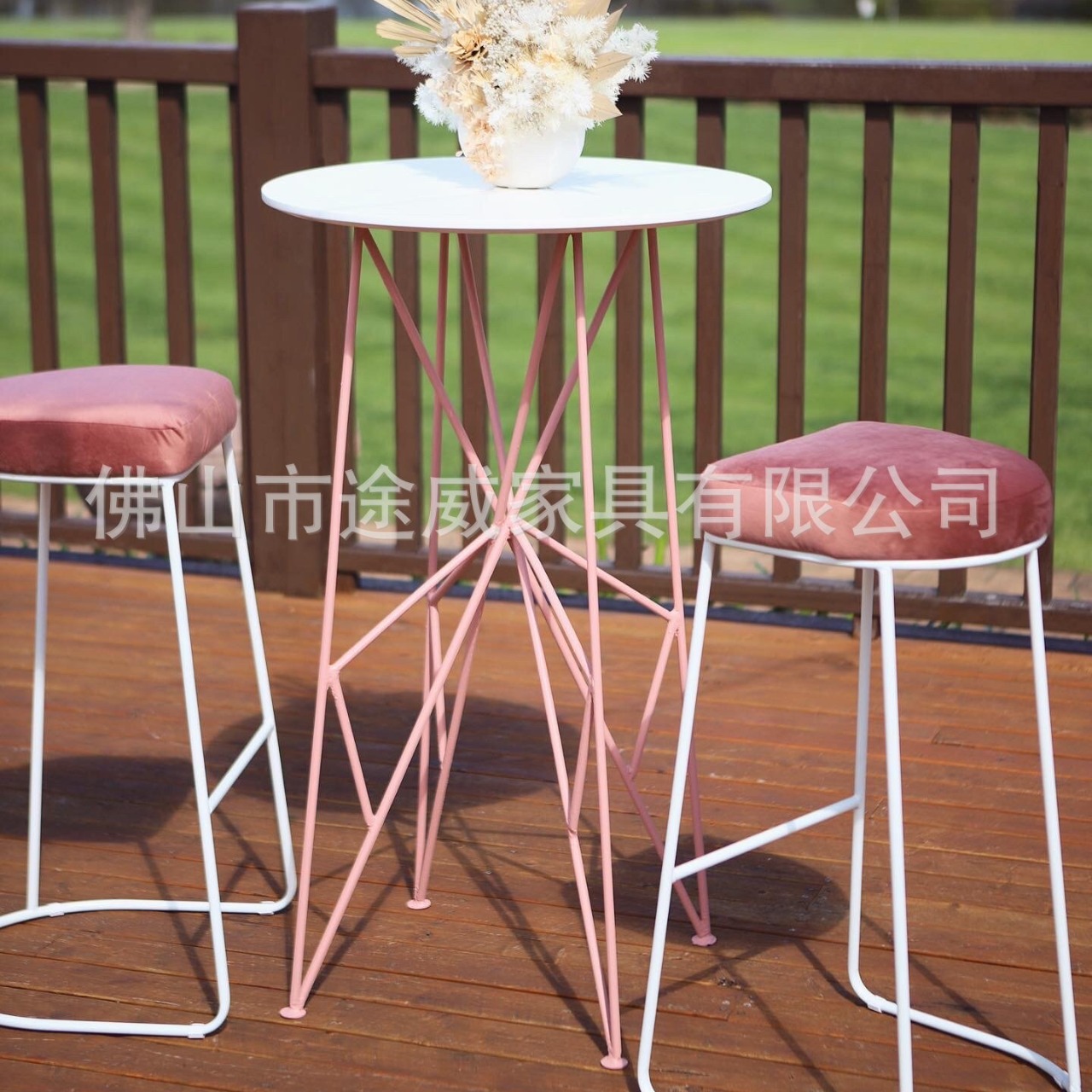 Simple Modern Bar Table Home Clear Bar High Bar Table Outdoor Terrace Cocktail Iron Wire Bar Rental Wine Table