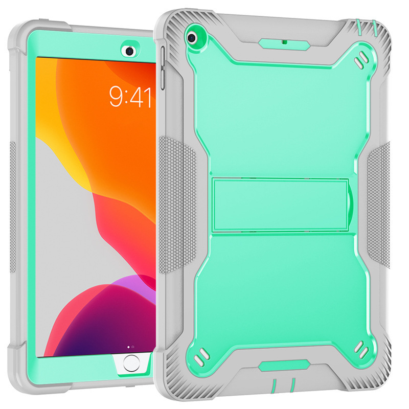 Suitable for iPad9 10.2 protective case pro11 silicone PC bracket three-in-one 12.9 anti-drop protective case mini7 Suitable for iPad9 10.2 protective case pro11 silicone PC bracket three-in-one 12.9 anti-drop protective case mini7