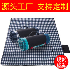 現物屋外の新型絨毛面のピクニックマットは防湿マットの防水マットメーカーの卸売りを厚くします。