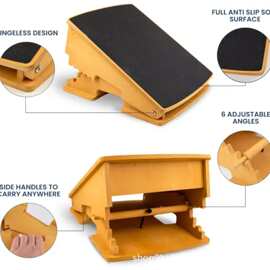 康复拉筋板站立斜板小腿拉伸器木质专业腿部拉伸偏瘫训练器材