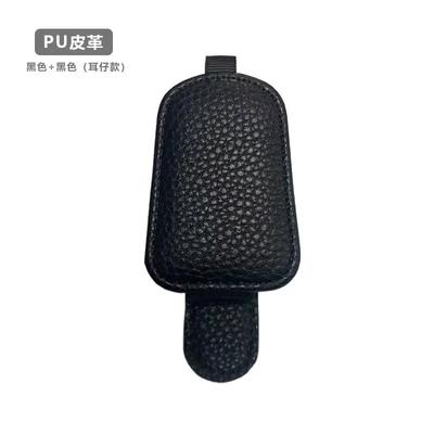 Sunglasses Storage Holder Car Eyes: Car Glasses Clip/Bill Clip - black-with-black-ear-style