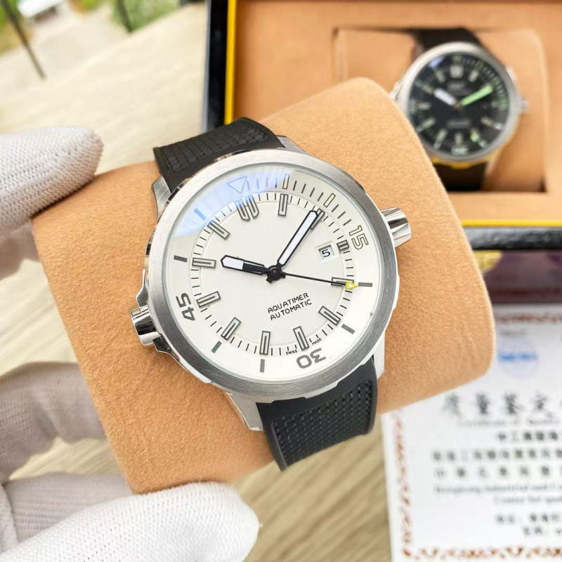 Wanjia Ocean Series Multifunctional Six-Pin Double Calendar Tape Steel Belt Fully Automatic Mechanical Men's Watch Aliexpress