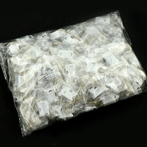 LED warm light strings individually packed 100 pieces/package manufacturer wholesale three-speed mode flashing light gift box decorative lights