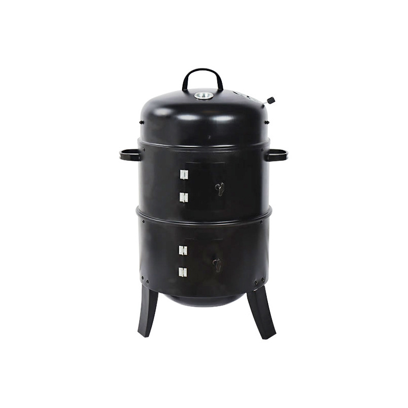 Inventario 3 - en - 1 horno de ahumado al aire libre americano horno de ahumado horno de barbacoa de carbón leña horno de barbacoa horno de bacon