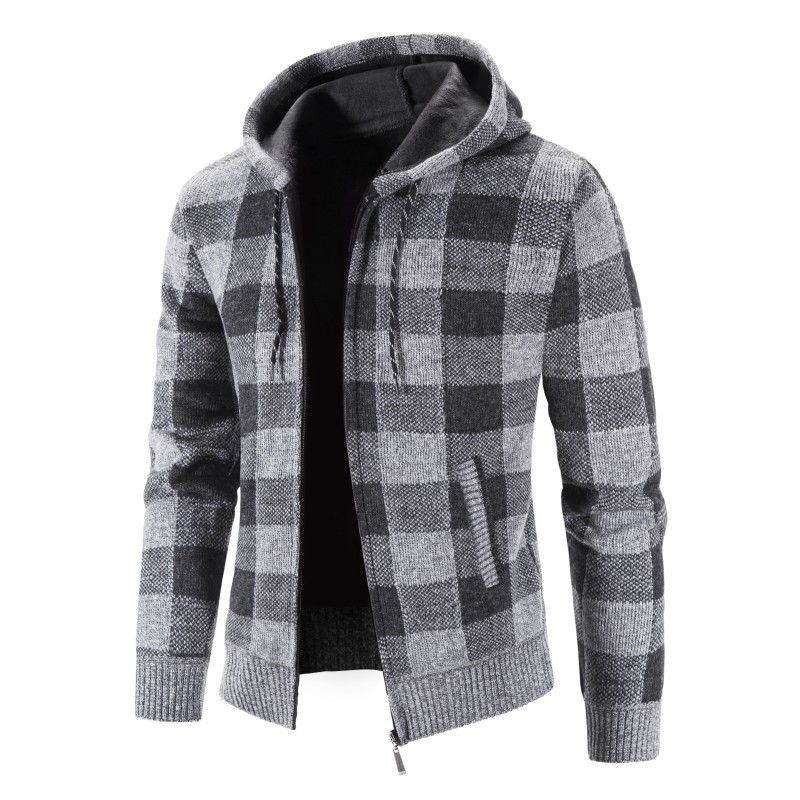 Cárdigan Tejido con Cuello Alto para Hombre de Poliéster Grueso Lavable a Máquina para Primavera y Otoño image 21
