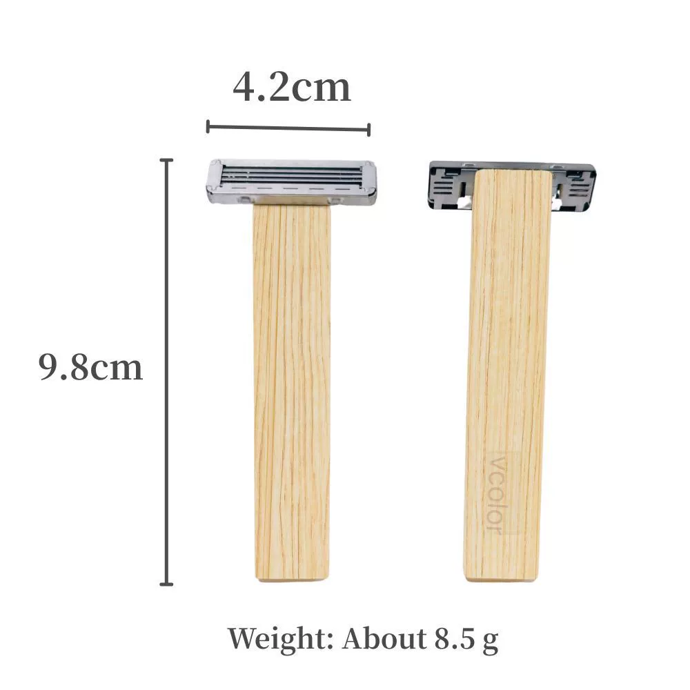 Weile bamboo handle plastic-free razor high-end hotel and homestay light manual shave