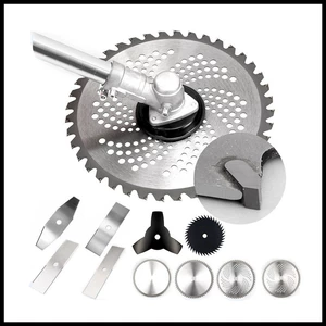 Mower saw blade 3 4 8 40 60 80 teeth manganese steel saw blade weeding brush cutter accessories round blade accessories