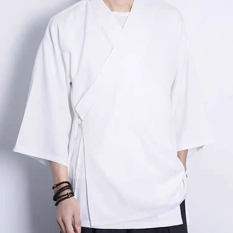 New Chinese-Style Spring and Summer Diagonal-Collar Hanfu Men's Ancient Costume Hanfu Tea Suit Set, Traditional Monk Attire, Zen Clothing, Chinese-Style Men's Clothing New Chinese-Style Spring and Summer Diagonal-Collar Hanfu Men's Ancient Costume Hanfu Tea Suit Set, Traditional Monk Attire, Zen Clothing, Chinese-Style Men's Clothing