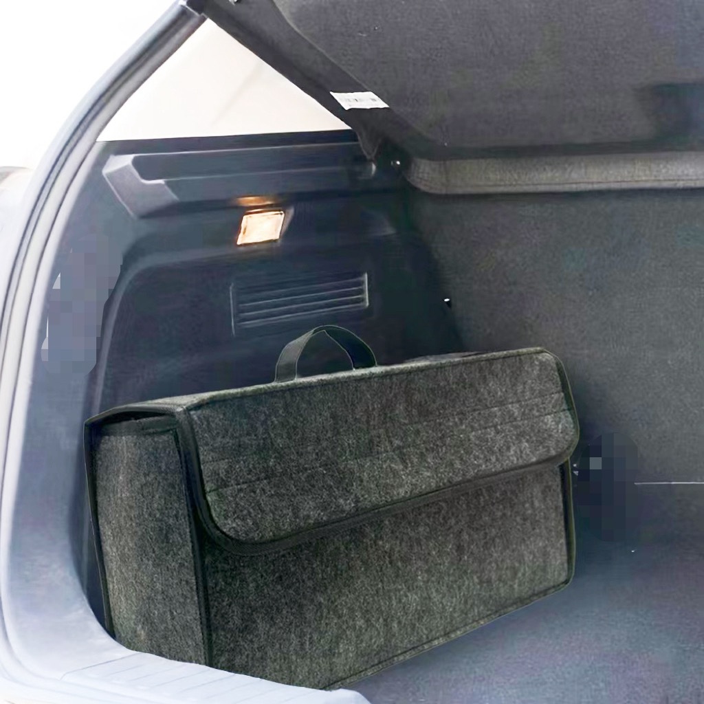 Upgraded Large Car Trunk Felt Storage Bag, Large Capacity Foldable Storage Bag, Car Storage Bag