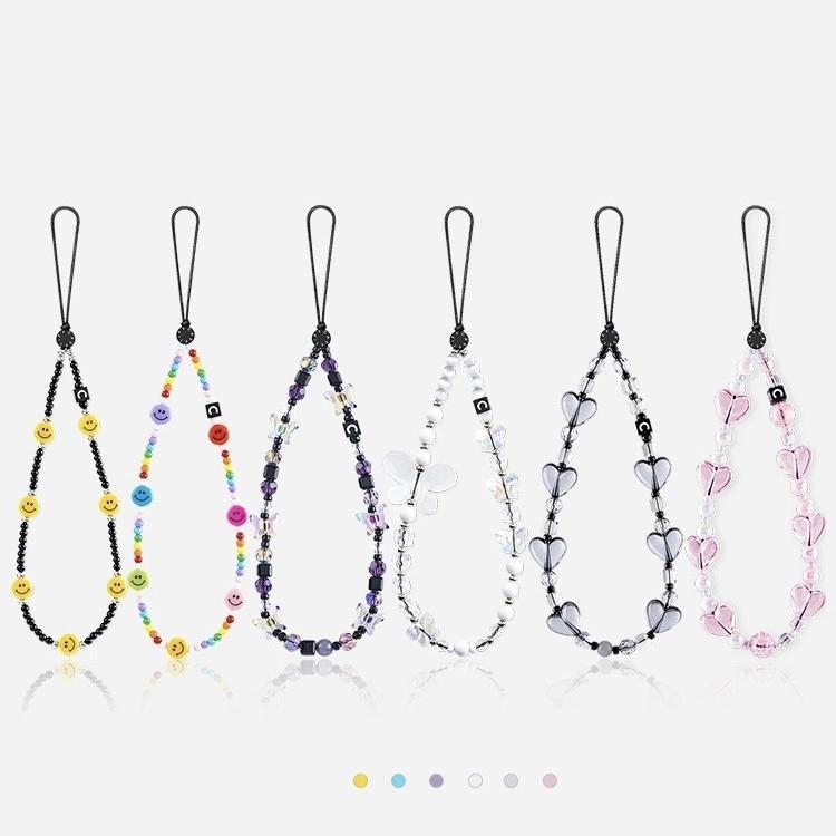 Case High-End Version Pearl-Style Wristband Phone Chain Metal Chanel-Style Wrist Strap Portable Phone Case Lanyard