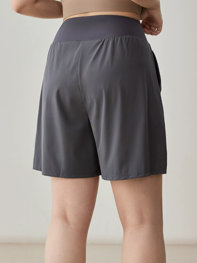 Sports shorts, trousers, breathable quick dry waist belt, yoga clothing for badminton, high waist, for running