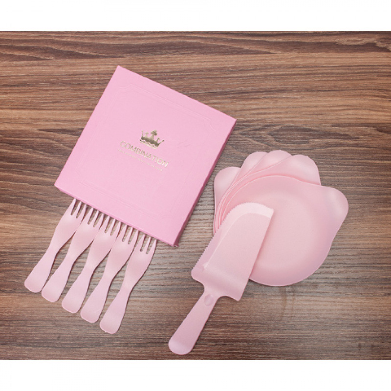 ⊙핑크색 5구 포크/나이프 세트 박스 포장 --- 온라인 최고 인기 상품