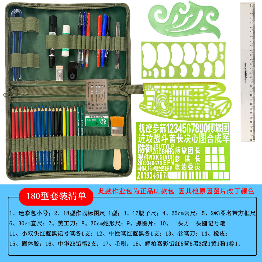 Tools set, ruler