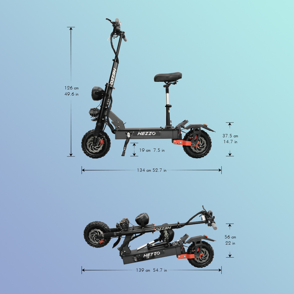 Scooter Overseas a generation of electric scooter high-power dual-drive