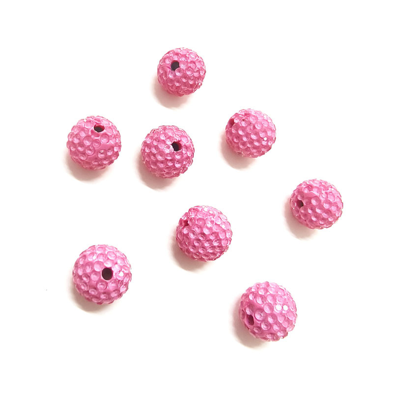 跨境玻璃钻球透明色珠子ab彩春天色项链手机链钥匙扣散珠配饰