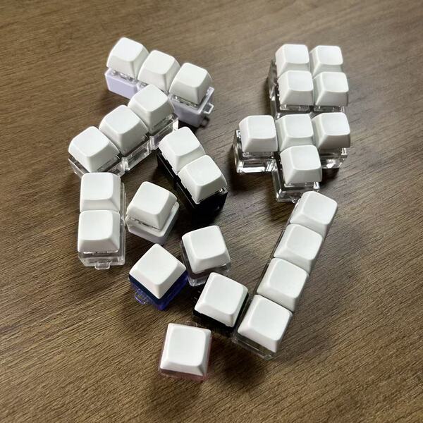 XDA keycap frosted 9.3mm height PBT material white sublimable keycap…