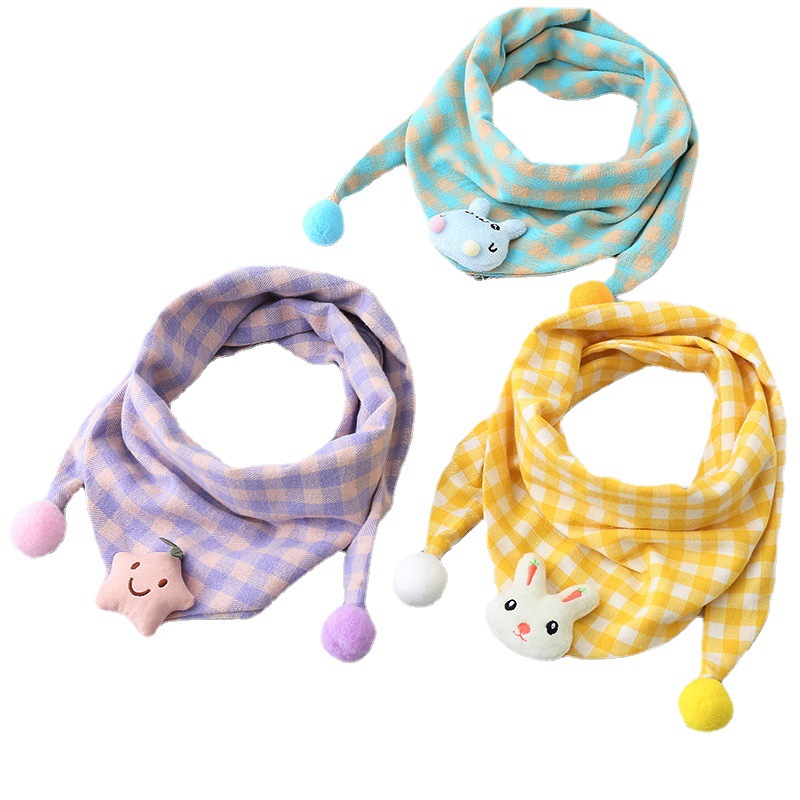 Children's double-layer scarf