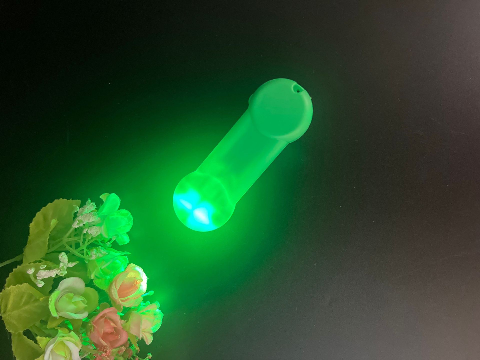 단색 손잡이 녹색