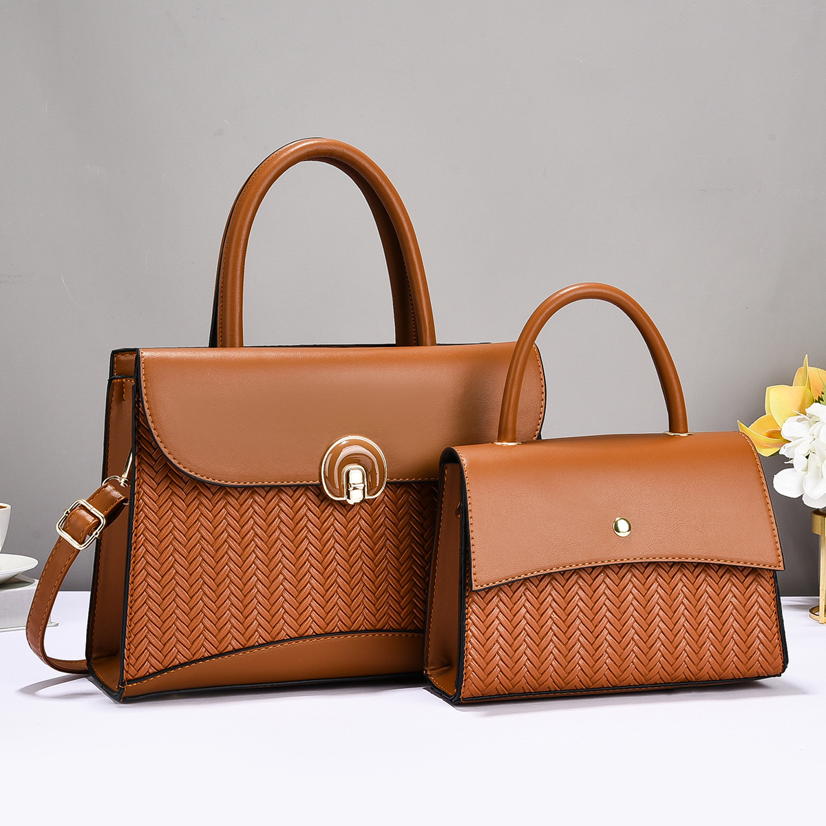 Temperamento versátil nuevo bolso coreano de moda mujer hermoso bolso de hombro bolso de mujer bolso de mujer bolso grande