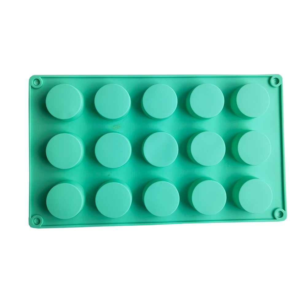 15 cilindro pequeño 217 molde de silicona pastel helado pudín molde de postre jabón utensilios
