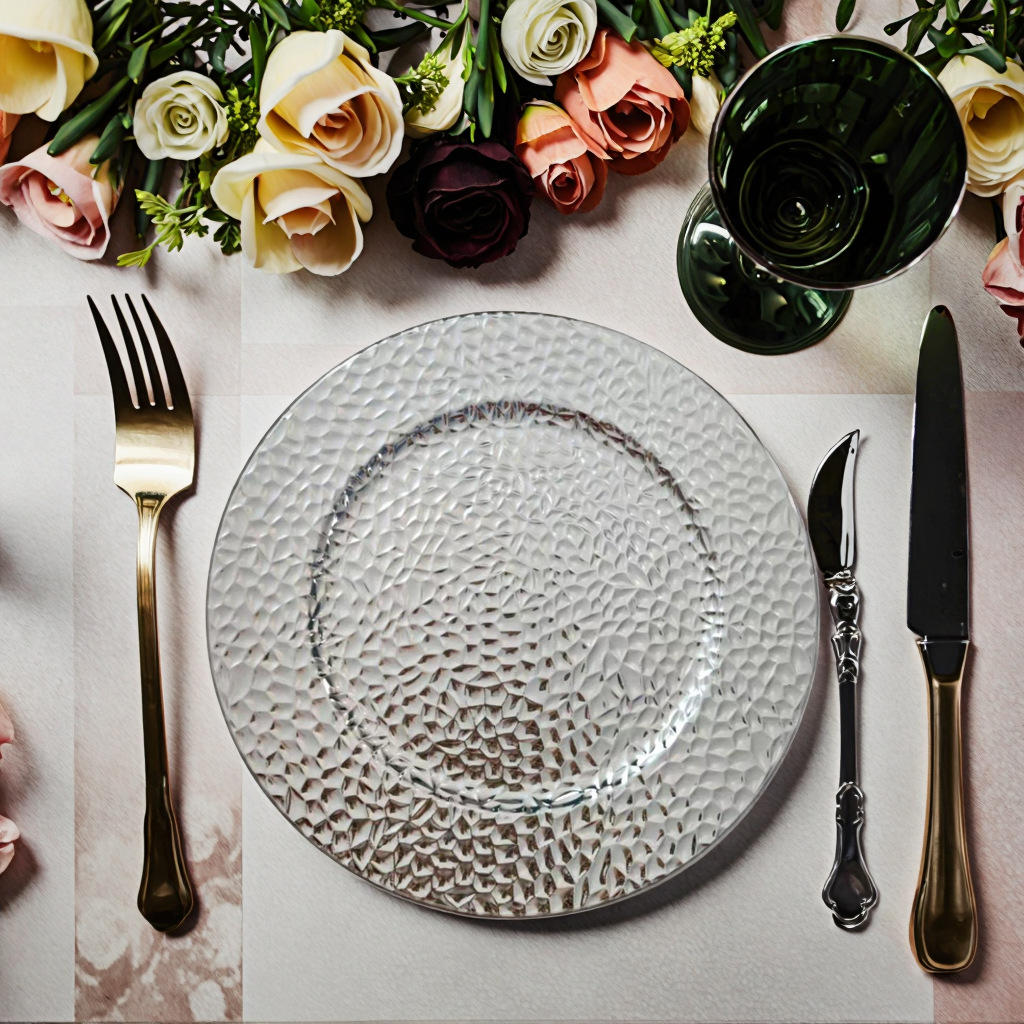 Plato de filete retro disco estampado plato de café plato de snack plato de platos de camping platos de carga