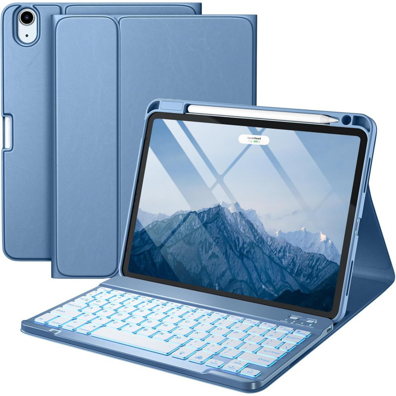ipad10世代キーボードレザーケースipad9air611タブレット保護ケースair456右ペンスロットケースに適しています|undefined