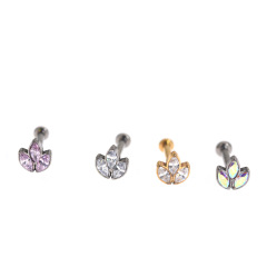 G23 Titanium Rave Earring Stud Bar Lip Piercing 6/8/10mm 16G Amazon Cross-border Bone Earring 2022