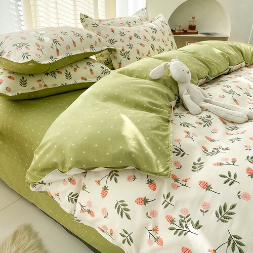 New cartoon quilt cover single piece 150x200 quilt cover 1.8 student dormitory sheets college students bedding on behalf of