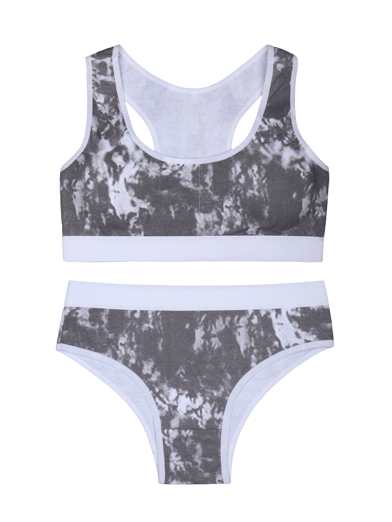 Chaleco para niña, ropa interior, deportes, a prueba de golpes, copa fija, sujetador trasero de belleza, chaleco integrado, algodón cómodo y agradable para la piel