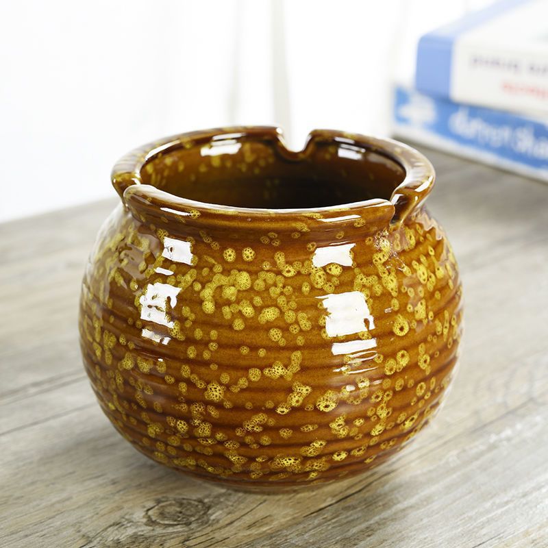 색상 6 가마 연한 노란색 재떨이