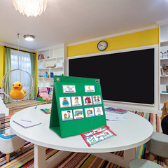 兒童日常家務例行表視每日責任時間錶板Visual Schedule Calendar