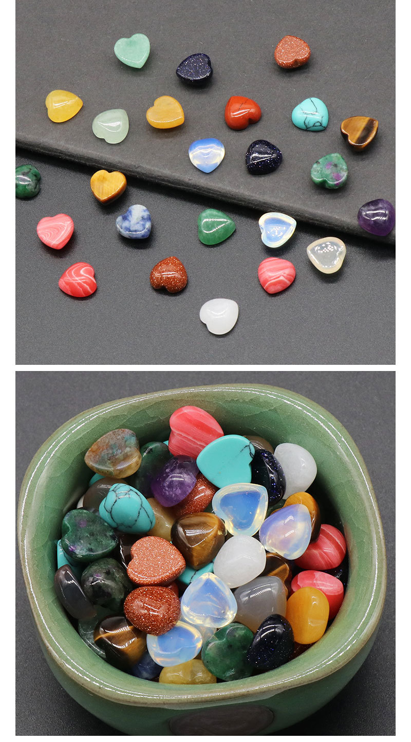 1 Piece Natural Stone Heart Shape display picture 2