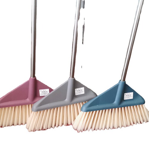 Manufacturer plastic broom dust removal broom long handle sanitation broom household single broom extended soft bristle broom wholesale