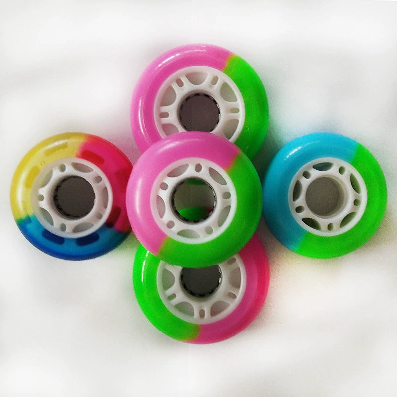 64*22 полиуретан PU вспышка внешней торговли прямой ряд коньков колеса роликовые коньки