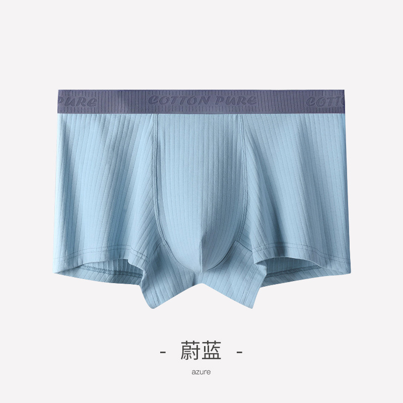 Ropa interior Pantalones cortos de entrepierna de algodón de Xinjiang para hombres Pantalones bóxer de primavera y verano antibacterianos para hombres